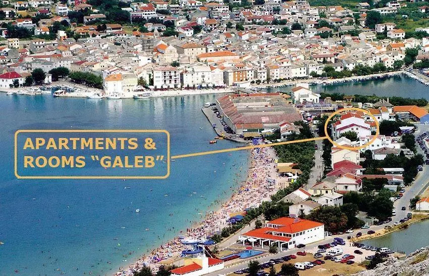 Villa Galeb Pag - At The Main Beach Pag Town Guest house